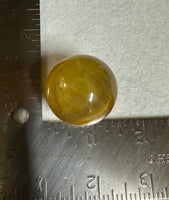 Yellow with Purple Fluorite Sphere #17