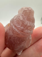 Ghostly Ghoul Strawberry Quartz Carved Crystal