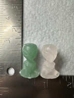 Carved Gemstone Yoga Alien