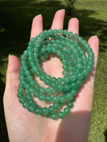 Green Aventurine Bracelets 6mm 7.5”