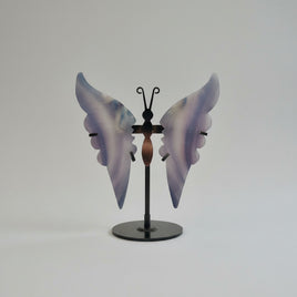 Fluorite Butterfly Wings & Stand #4