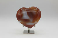 Carnelian Heart Palm Stone #9