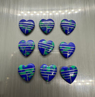 Malachite 11mm Heart (synthetic)