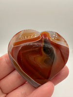 Carnelian Heart Palm Stone #10