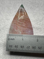 Ocean Jasper Polished Arrow Flame Freeform #5  – Pink, Coral & Green – 104g