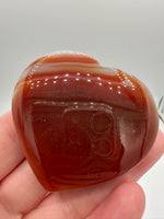 Carnelian Heart Palm Stone #14