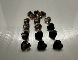 Heart Shape 5mm Smoky Quartz