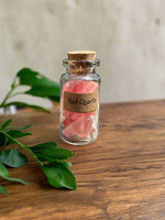 Red Quartz Chips In Bottle