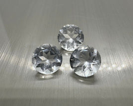Crystal Quartz 9mm Round Cut