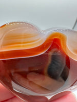 Carnelian Heart Palm Stone #10