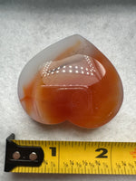 Carnelian Heart Palm Stone #5