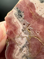 Natural Rhodochrosite Slab #10 – Pink Banded Collector Specimen