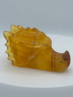 Fluorite Dragon Head Carving #1