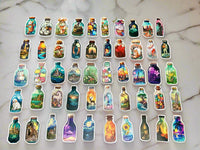 Curiosity Bottle Stickers Set of 50