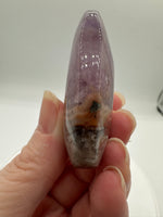 Amethyst Mixed with Stripe Agate Palm Stone #2
