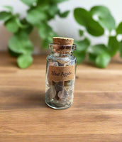 Blue Agate Chips In Bottle