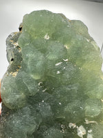 Prehnite mixed with Green Tourmaline Raw Specimen #2