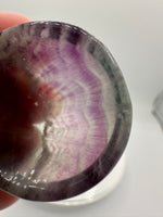 Cat Head Shape Rainbow Fluorite Bowl Carving #5