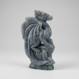 Labradorite Dragon Castle Carving