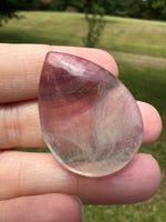Pear Shape Candy Fluorite Cabochon #6