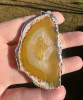Yellow Agate Pendant (Dyed)