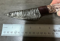 Handmade Silver Sheen Obsidian and Bird's Eye Rhyolite Dagger With Case