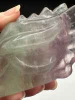 Rainbow Fluorite Dragon Head Carving #11 – 372g