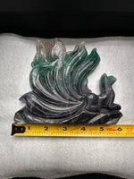 Rainbow Fluorite Nine-Tailed Fox