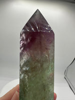 Large Fat Watermelon Fluorite Tower #3