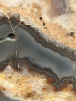 Large Polished Agate with Druzy