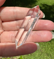 Natural Quartz Double Terminated Wand Point #14