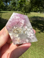 Feather Fluorite Free Form with Rainbow #10