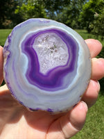 Dyed Purple Agate Slice #2