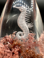 Beautiful Seahorse Garden Quartz Inner Scene Carving #4