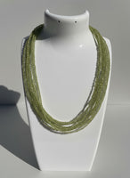Natural 2mm Peridot Necklaces