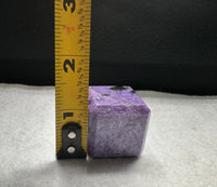 Charoite Polished Carved Cube