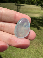 Clear Aquamarine Tumble for Wire wrapping, etc