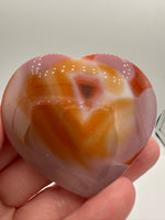Carnelian Heart Palm Stone #11