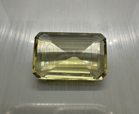 Yellow Quartz 27x17mm Emerald Cut 33.70ct
