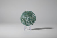 Moss Agate Polished Round Slice #11