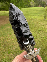 Natural Obsidian Decorative Dagger