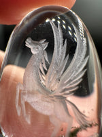 Beautiful Pegasus Garden Quartz Inner Scene Carving #4
