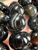 Natural Black Onyx 8mm Bracelet 7.5”