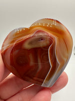 Carnelian Heart Palm Stone #10