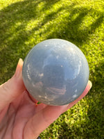 Baby Blue Angelite Sphere #3