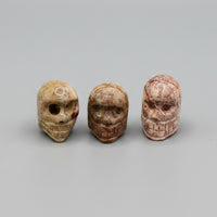 Hand-Carved Soapstone Skull – Polished Natural Stone Carving