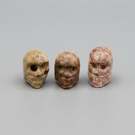 Hand-Carved Soapstone Skull – Polished Natural Stone Carving