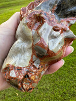 Unique Pudding Stone Dragon Head Carving