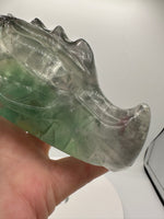 Fluorite Dragon Head Carving #15