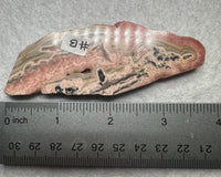 Rhodochrosite Slab #13 – Natural Pink Banded Rhodochrosite Mineral Specimen